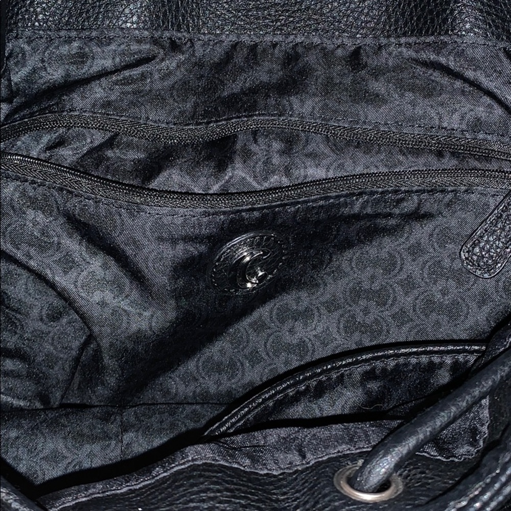 Drawstring Faux Leather Mini Backpack - image 4